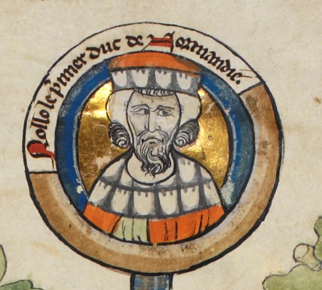 Rollo as depicted in the 13th century