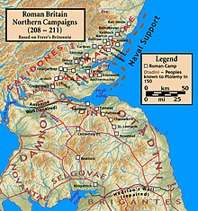 Northern campaigns, 208-211 Roman.Britain.Severan.Campaigns.jpg