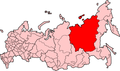 Sakha (Yakutia) on the map of Russia