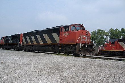 CN EMD SD60F sits in Toledo, Ohio.
