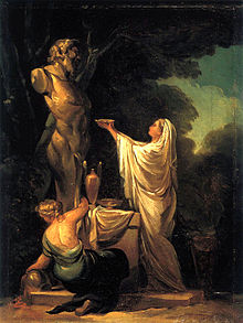 Tableau de Francisco de Goya qui représente un sacrifice fait à Pan