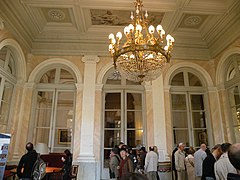 The salon Abel de Pujol, with neoclassic grisaille paintings of famous French rulers on the ceiling