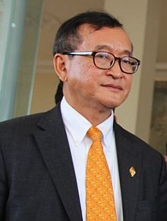 Sam Rainsy Cambodian politician