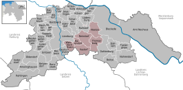 Kaart van Samtgemeinde Ostheide
