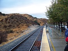 Santa Clarita station in the Soledad Canyon Santa Clarita Metro Station (2).jpg