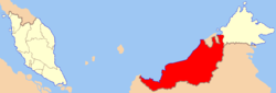 Sarawak state locator