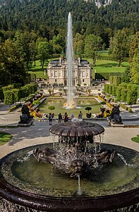 Water Parterre Garden Linderhof Palace Bavaria