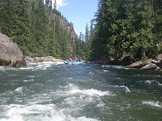 Goat Creek Rapid pe râul Selway