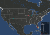 List of United States tornadoes from July to October 2022