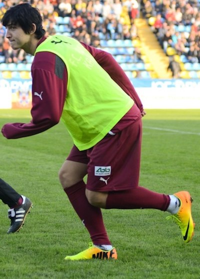 Azmoun in training with Rubin Kazan