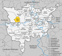 Sersheim - Localizazion