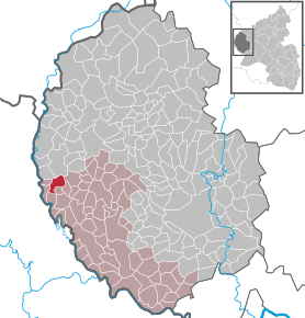 Poziția ortsgemeinde Sevenig bei Neuerburg pe harta districtului Eifelkreis Bitburg-Prüm
