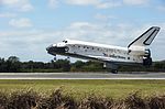 Thumbnail for File:Shuttle Discovery touches down-perspective edited.jpg