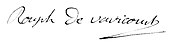 signature de Pierre-Marin Rouph de Varicourt