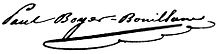 Signature de Pierre Paul Henri Dominique Boyer de Bouillane