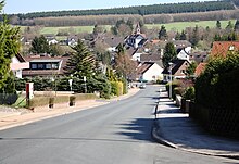 Die Holzmindener Straße in Silberborn