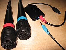 Two wired SingStar microphones with USB adapter Singstarmic.jpg