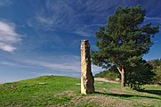 Čeština: Skulptura u Švédských šancí, Ludéřov, Drahanovice, okres Olomouc