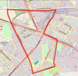 План-схема района Сокол с OpenStreetMap