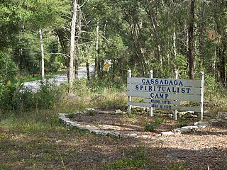 <span class="mw-page-title-main">Cassadaga, Florida</span> Unincorporated community in Florida, United States