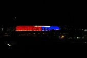 Il St. Jakob-Park con i colori del Basilea.