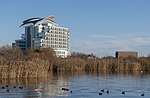 Thumbnail for File:St David's Hotel from Cardiff Bay Wetlands Reserve.jpg