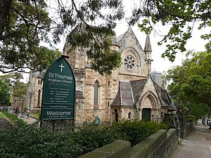 St Thomas Anglican church, North Sydney.