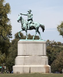 Socha americké revoluční války generálmajor Nathanael Greene, který se nachází v centru Stanton Park, NE, Washington, DC LCCN2010641664.tif