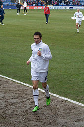 Downing playing for Aston Villa in 2010