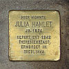 Stolperstein Königsteiner Straße 3b Julia Hamlet