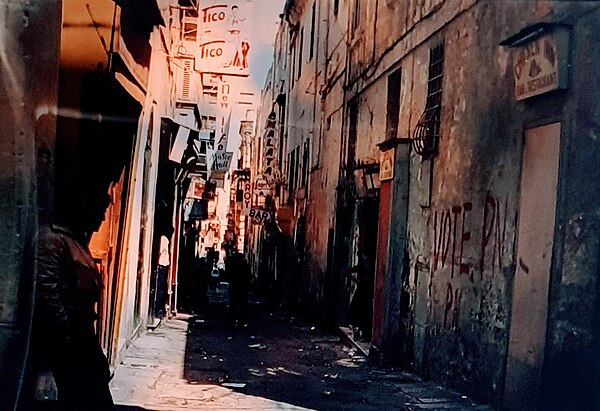 "Vote PN" graffiti in Strait street, Valletta, 1980