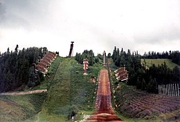 Trbske Pleso Ski Jumps 1997 par Wikijunkie.jpg