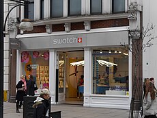Swatch store, Oxford Street, London, March 2016 02.jpg
