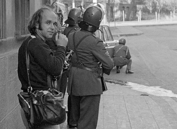 Image: Sylvain Julienne durant le coup d’état au Chili en septembre 1973