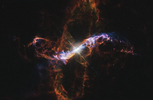 R Aquarii aufgenommen vom Hubble-Weltraumteleskop, 2017