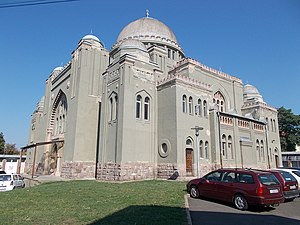 Synagoge. Gelistete ID -1799. (SW). - Vármegye Rd., Gyöngyös.JPG