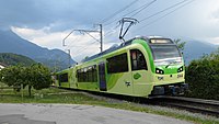 Die Vereinheitlichung der Fahr­leitungsspannung auf 1500 Volt veranlasste die Transports Publics du Chablais (TPC) zur Beschaffung von sieben Zahnrad-GTW für die Strecke Aigle–Ollon–Monthey–Champéry.[37]