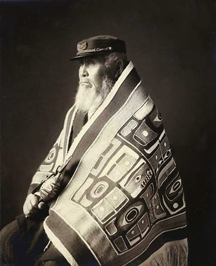 Chief Anotklosh of the Taku tribe, circa 1913