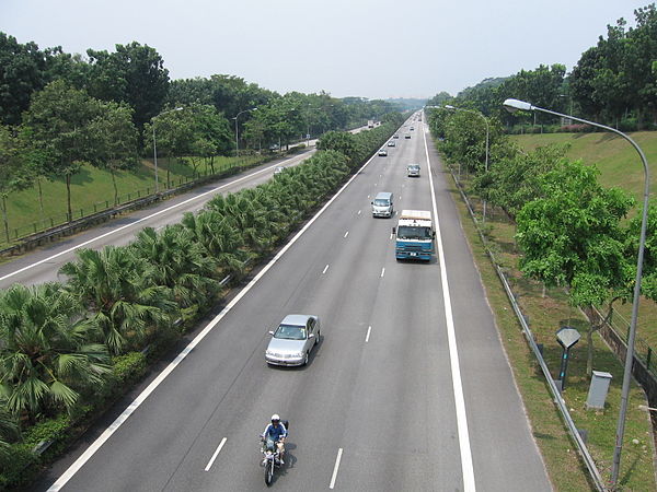 Tampines Expressway from Jalan Kayu Flyover.
