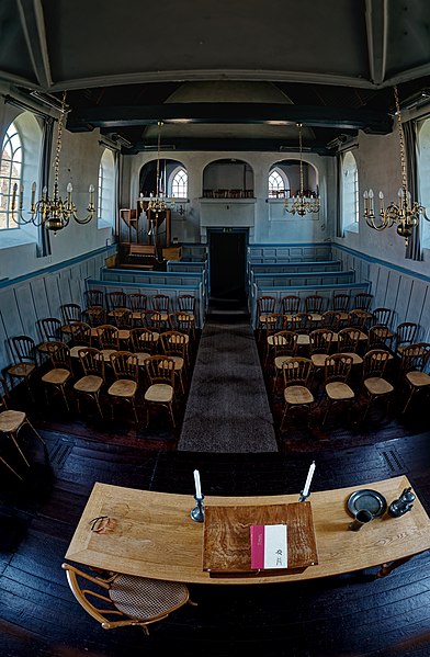 File:Texel - De Koog - Protestant Church - Pulpit - ICE Photocompilation Viewing East.jpg