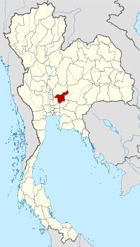 मानचित्र जिसमें सराबुरी สระบุรี Saraburi हाइलाइटेड है