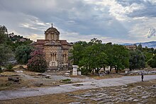 The Ancient Agora of Athens The Ancient Agora of Athens from Polygnotou Street in Plaka on May 31, 2020.jpg