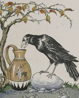 <span class="mw-page-title-main">The Crow and the Pitcher</span> Aesops fable