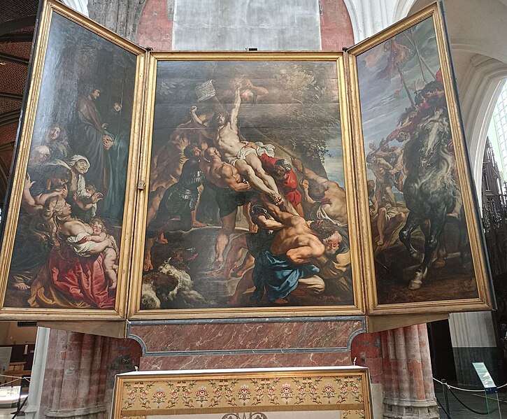 File:The Elevation of the Cross by Peter Paul Rubens inside the Cathedral of Our Lady in Antwerp.jpg