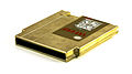 La cartuccia dorata di "The Legend of Zelda", che contiene una batteria tampone per salvare i dati delle partite.