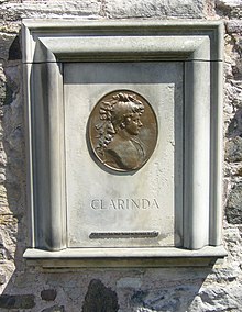 Grave of "Clarinda" in Canongate Kirkyard The grave of 'Clarinda', Canongate Kirkyard.jpg
