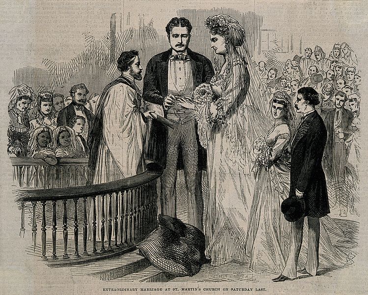 File:The marriage of Captain Martin van Buren to Anna Swan. Wood Wellcome V0007376.jpg