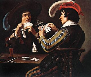 Card game Game using playing cards as the primary device