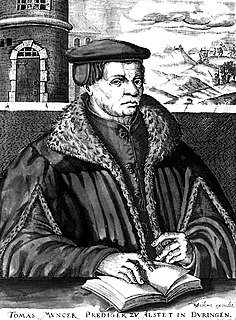<span class="mw-page-title-main">Thomas Müntzer</span> German preacher and theologian (c. 1489–1525)