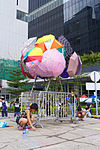 Installation on the Tim Mei Avenue roundabout (Umbrella Square)